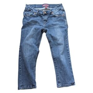 Freestyle Revolution Elvis Womens Low Rise Cropped Capri Jeans Blue Size 11/33.5
